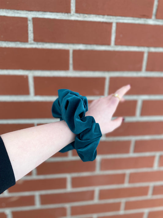Teal Fusion Large Scrunchie